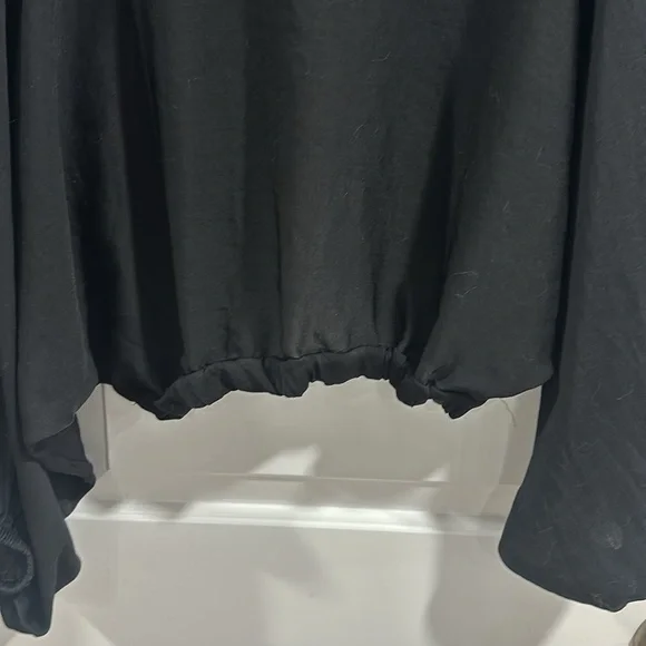 Silence + Noise Balloon Sleeve Deep Plunge Neck Top - Picture 8 of 8